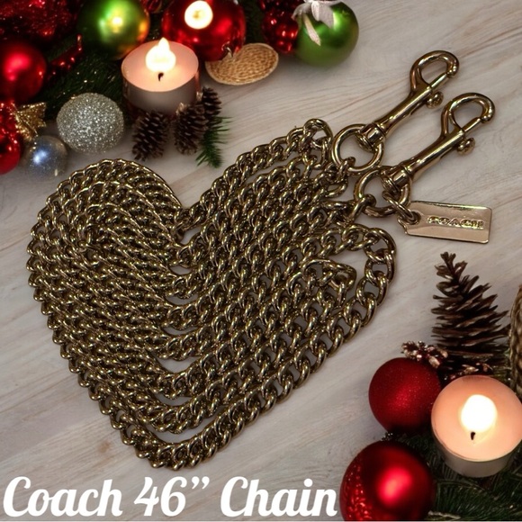 Coach 46” Silver Tone Purse Chain Strap - Picture 5 of 6